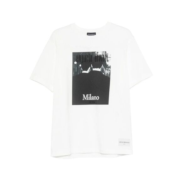 Emporio Armani White T-Shirts & Vests - T-Shirts Men